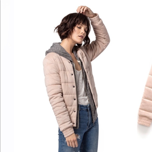 ASTARS The Baroness Quilted Vegan Suede Jacket - Picture 4 of 10